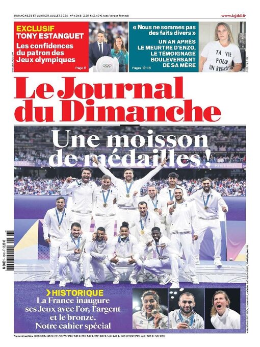 Title details for Le Journal du dimanche by Lagardere Media News - Available